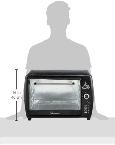 iHome Electric Oven KI-7000 45 Liter 1200W,Thermostat,Black (International Warranty)
