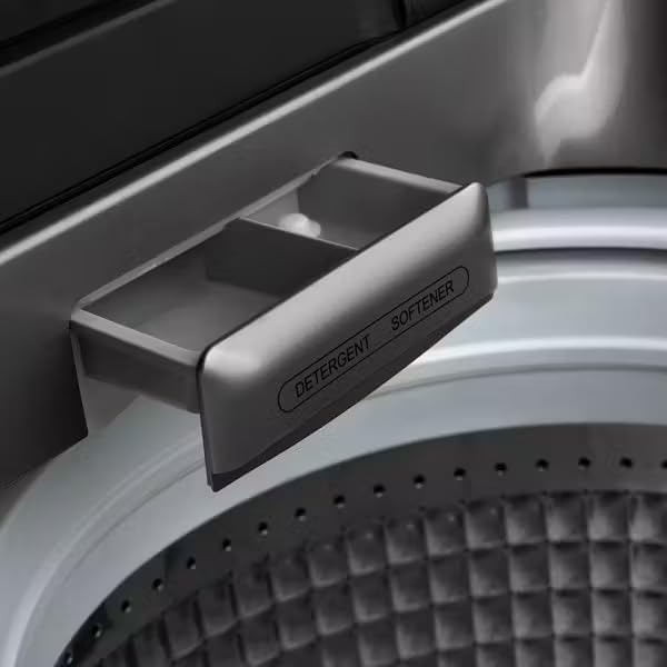 HOOVER Top Loading Washing Machine Capacity 12 Kg Quick Wash, Gentle Wave Wash, Flexi-Angle Door, Tub clean, Baby Care Program, Blanket Program, Italian Technology Silver HWH-TLN12DSL