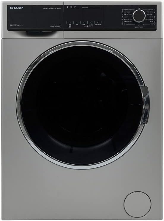 SHARP ES-FP914CXE-S Front Loading Full Automatic Washing Machine, 9 Kg - Silver