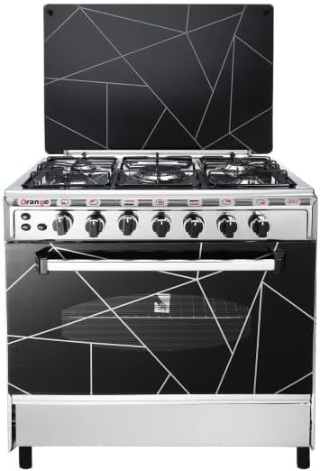 Al Ahram Cooker, 5 Burners, 80x60 cm, Full Stainless with Fan