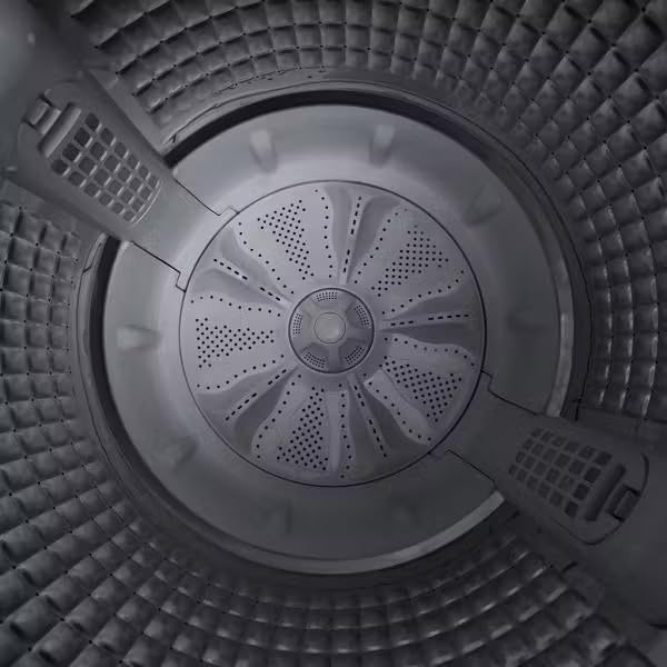 HOOVER Top Loading Washing Machine Capacity 12 Kg Quick Wash, Gentle Wave Wash, Flexi-Angle Door, Tub clean, Baby Care Program, Blanket Program, Italian Technology Silver HWH-TLN12DSL