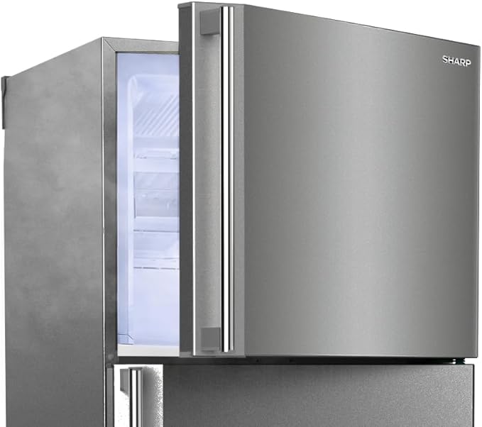 Sharp SJ-48C(ST) No Frost Refrigerator 2 Doors Stainless with Nano Deodorizer Filter - 340 Liter