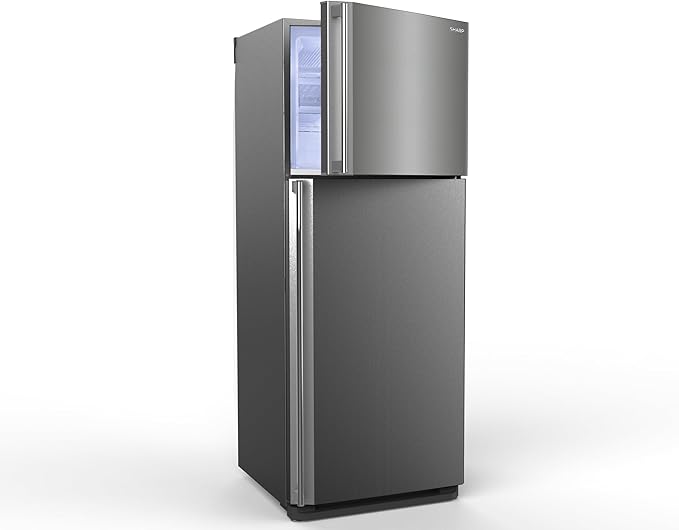 Sharp SJ-48C(ST) No Frost Refrigerator 2 Doors Stainless with Nano Deodorizer Filter - 340 Liter