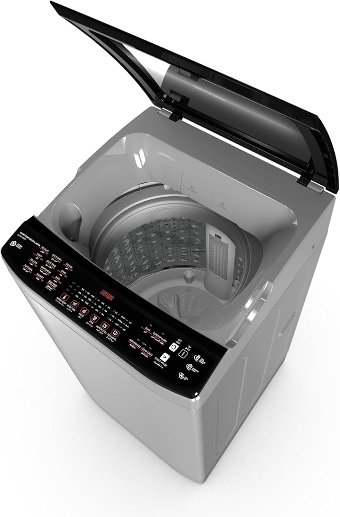SHARP Top Loading Washing Machine Capcity 11 Kg DDM Inverter Pump, Glass Hydraulic Door, Anti-Bacterial Fan, Cool Jet Technology, Quick Wash, Tub Clean, Anti-Wrinkle Function, Stainless ES-TD11GSSP