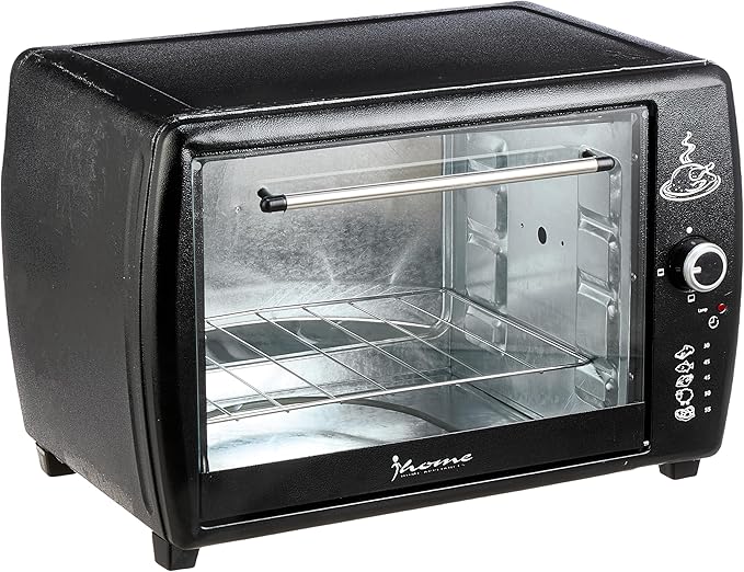 iHome Electric Oven KI-7000 45 Liter 1200W,Thermostat,Black (International Warranty)